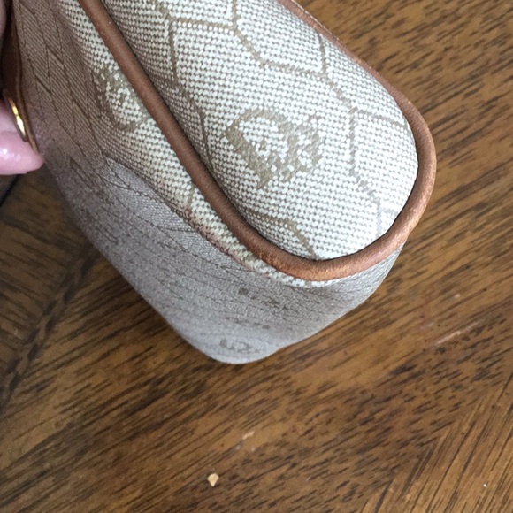 Christian Dior Vintage Leather and Monogram coated canvas Cosmetic bag. - Picture 4 of 12